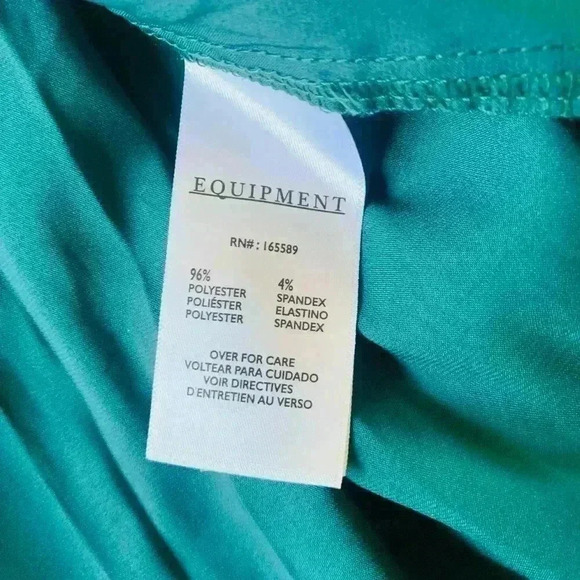 NWT Equipment Classic Signature Top, color is June Bug, Sz. XL - Picture 7 of 7